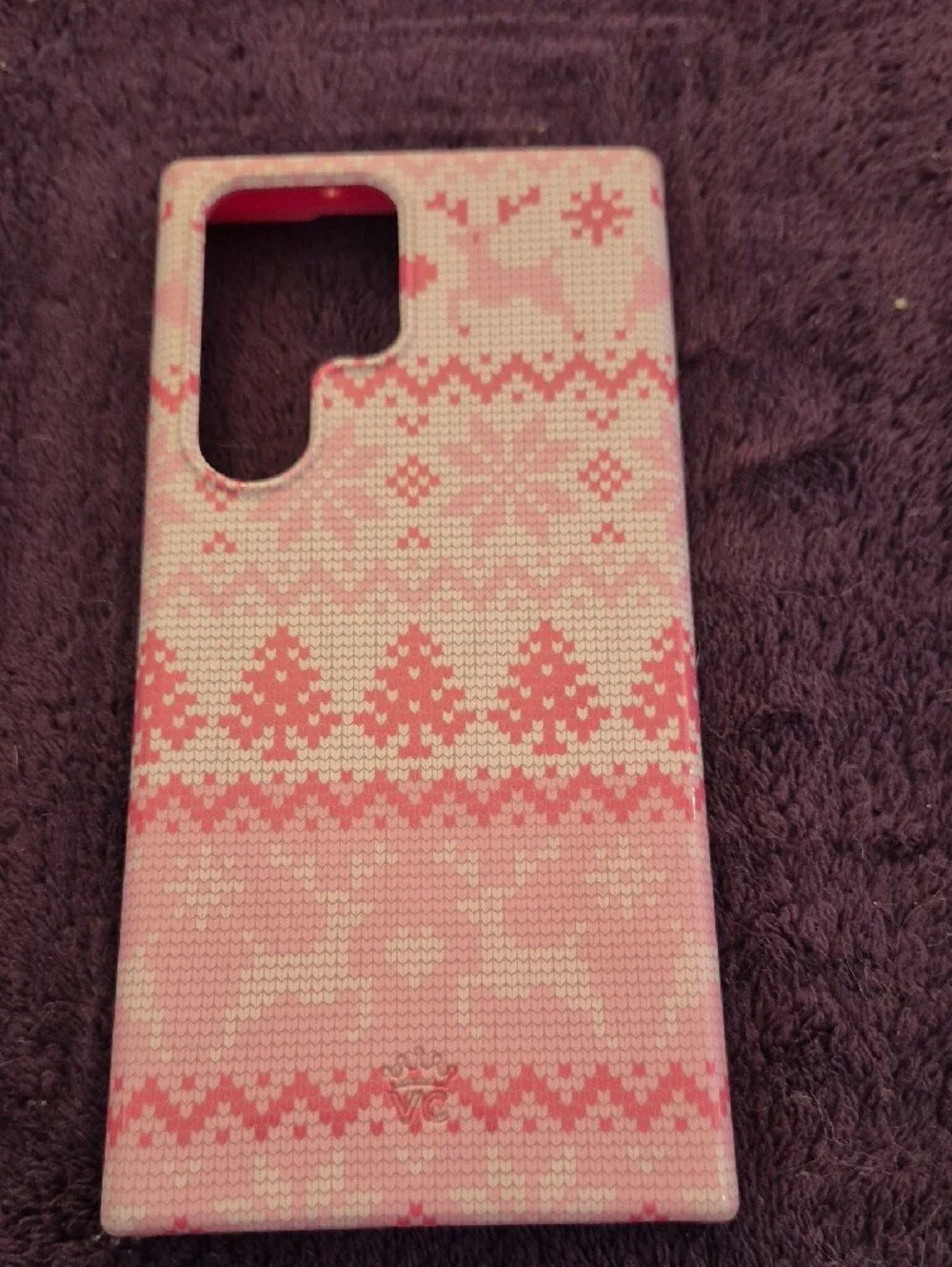 Velvet Caviar Bubble Gum Sweater Christmas Case Samsung S23 Ultra